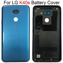 Battery Case Cover Rear Door Housing Back Case For LG K40S Battery Cover Camera Frame Lens with Logo