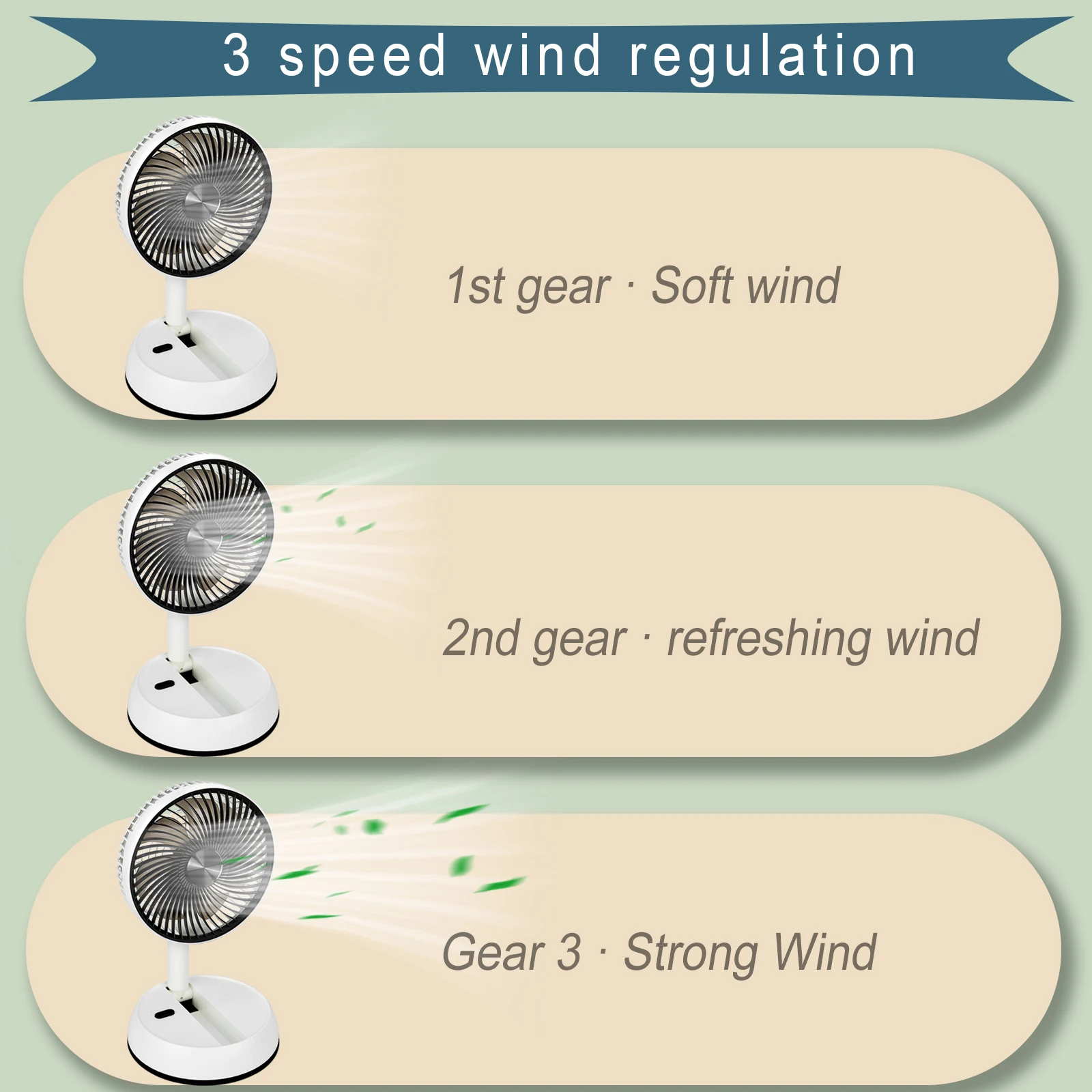 تلسكوبي مروحة قابلة للطي تهز الوقت سطح المكتب التحكم عن بعد مروحة أرضية قابلة للشحن المحمولة 8 بوصة USB التخييم مروحة قابلة للطي