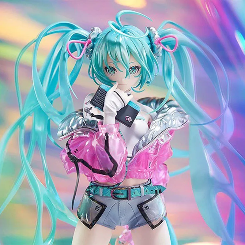 

Idol Singer Hatsune Miku 1/6 Pvc 24 Cm Princess Anime Action Figure Movie Game Anime Figures Collection Model Dual Horsetail