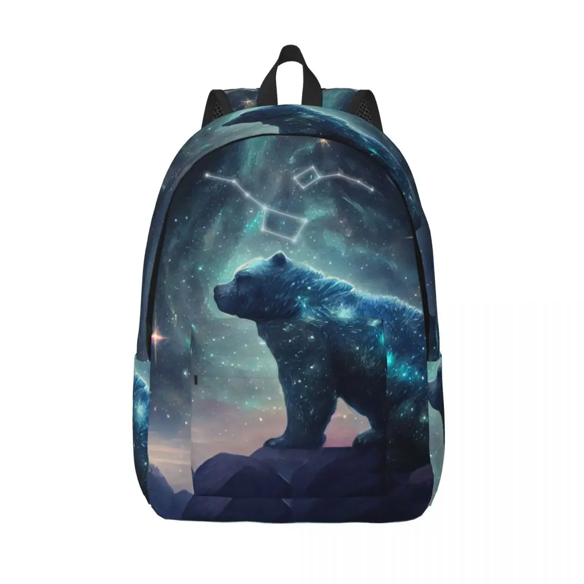 

Constellation With Bear Backpack Unisex Travel Bag Schoolbag Bookbag Mochila