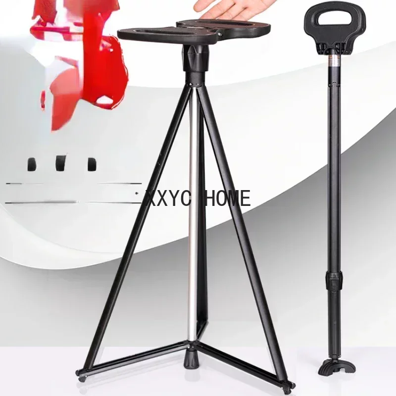 

The crutch stool for the elderly is multi-functional, climbing, foldable, portable, and lightweight walker can be sitting