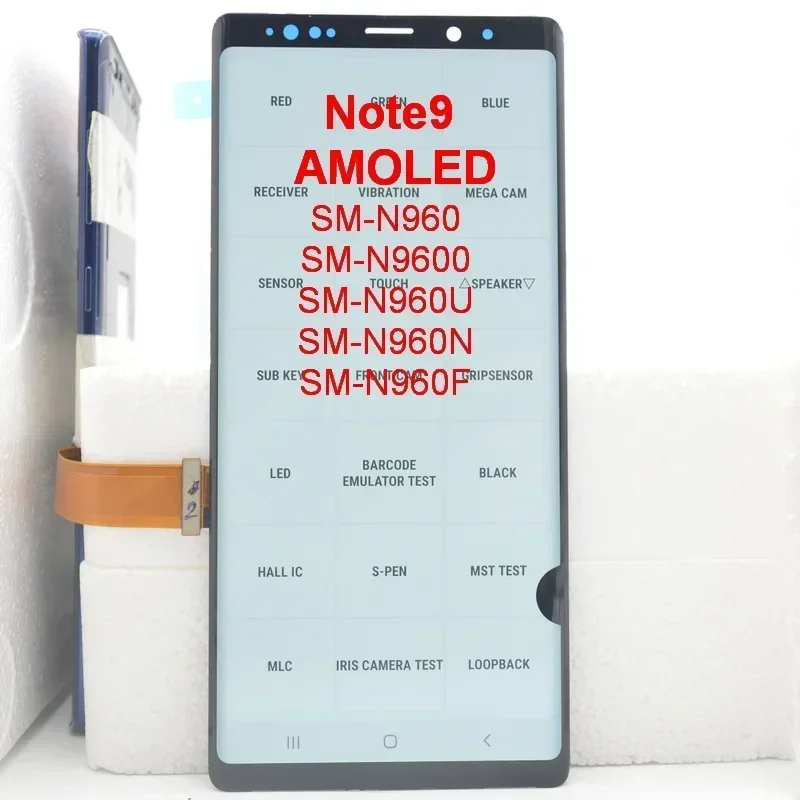 NOTE9 AMOLED Screen Assembly for Samsung Galaxy NOTE9 N960F N9600 N960F/DS Lcd Display Digital Touch Screen Replacement