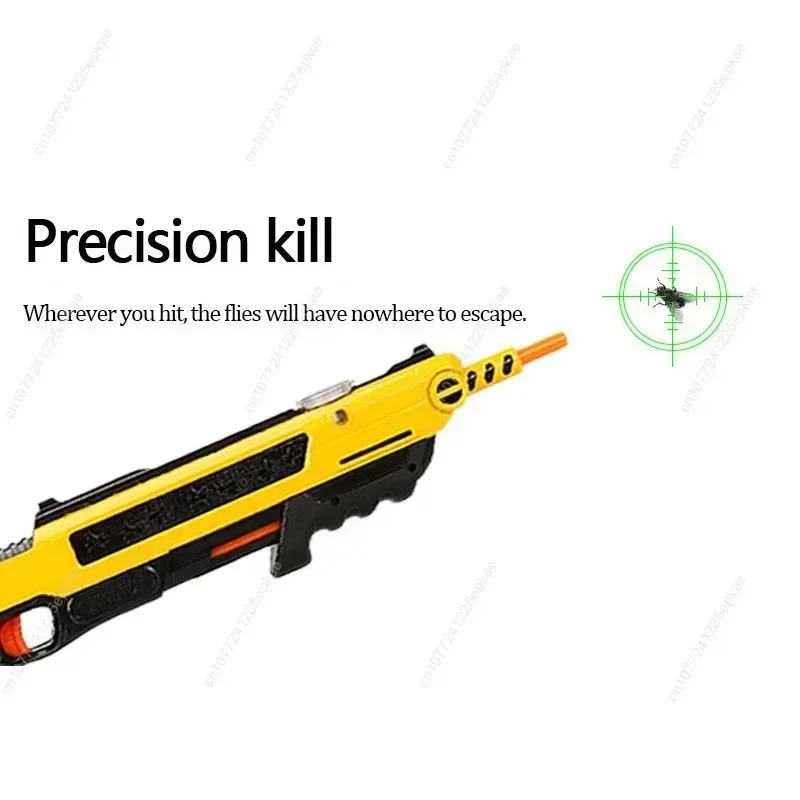 2024 New 3.0 Version Salt Gun Manual Mosquito Gun Pistol Fly Shooting Toy Plastic Pneumatic Gun For Adults Home Indoor Kitchen