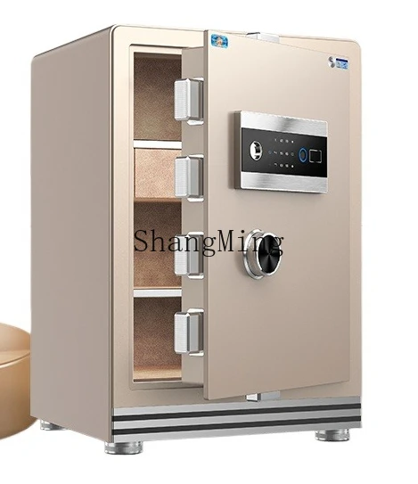 

CL safe household small safe new family savings all steel can not be removed smart fingerprint password bedside integration