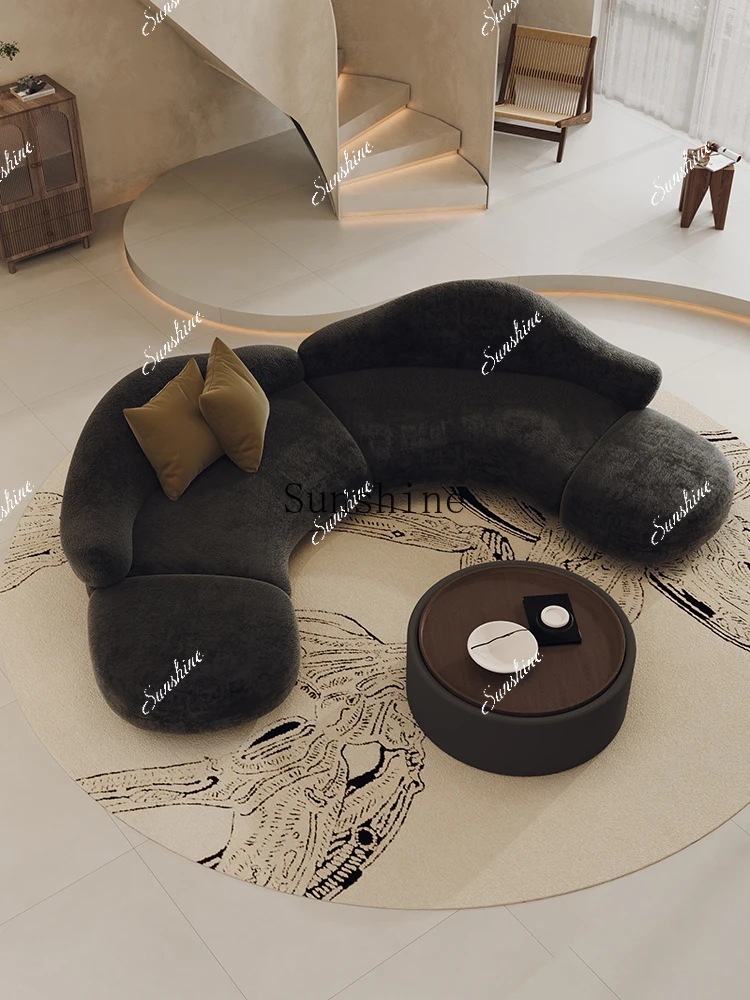 

Arc, sofa light luxury high-end design, beauty salon hotel lobby villa lounge area receptionP