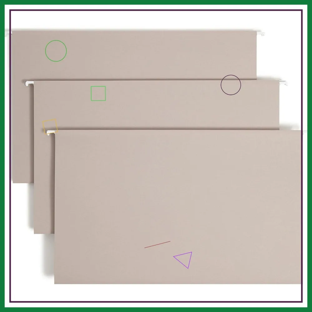 

Прочные подвесные папки для документов, формат Legal, серо-стальные, 18 штук в коробке - в 7 раз прочнее стандартных