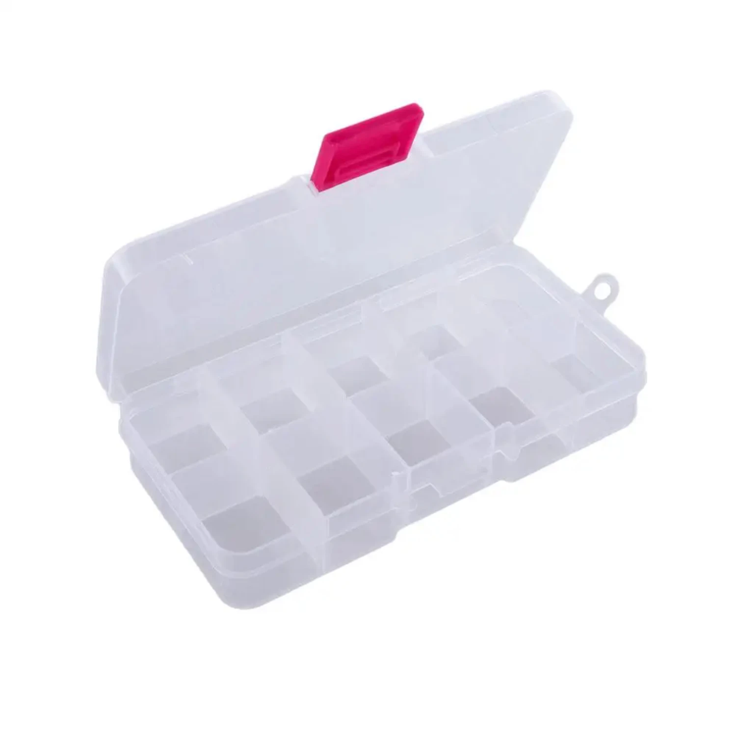 10 Compartments Pouch  Box Transparent Fishing Lure Square Fishing Box Spoon Hook Lure Tackle Box Fish Accessory Box