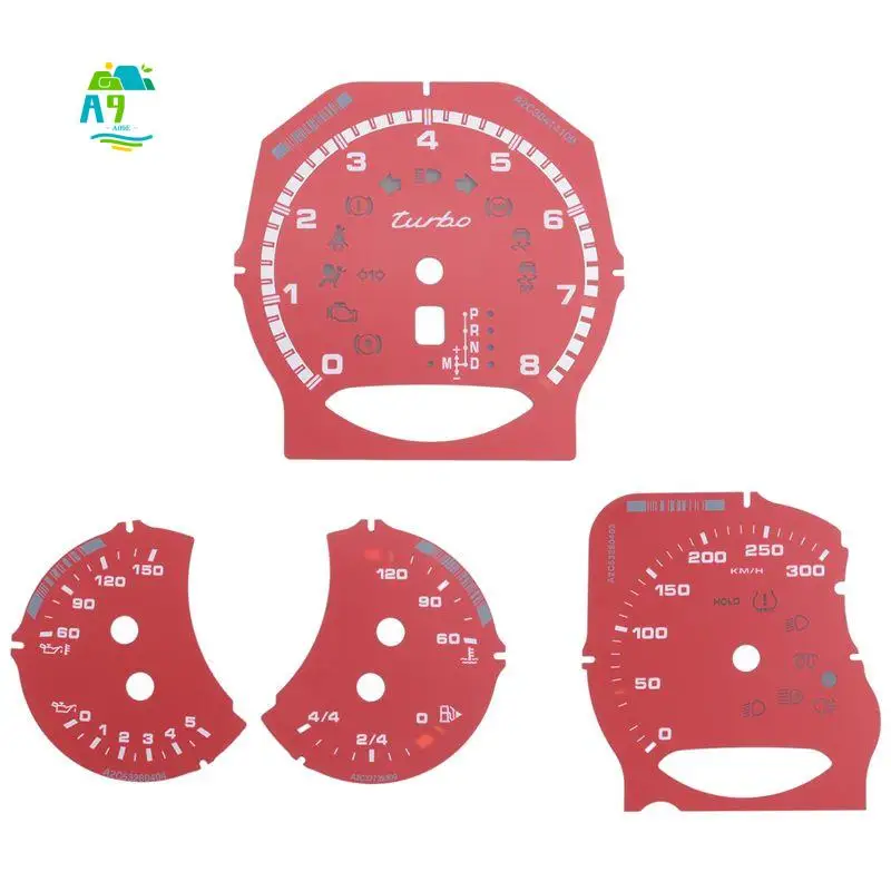 A09E-Gauge Face Dial Facelift For 971 Cayenne Macan 718 Paramera 911 Carrera 991 Dash Cluster Overlay