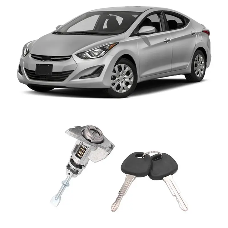 AT05-LH Driver Side Door Lock Cylinder & Keys Car Accessories Automotive Supplies For Elantra 1.8L 2.0L 2011-2016 81970-