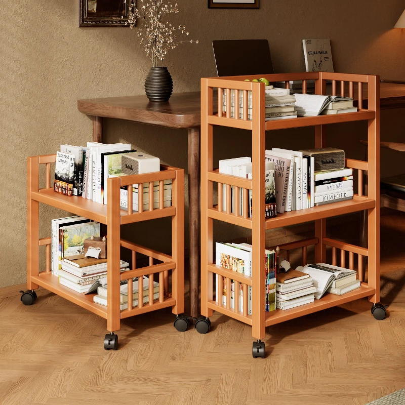 Move Shelf Storage Locker Living Room Display Retro Kitchen Storage Locker Multi-functional BAMBOO Furniture Im Spind MHSNJ