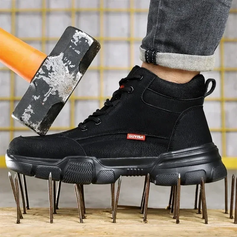 New waterproof work boots men's lightweight work shoes safety shoes safety steel toe shoes men's protective boots steel toe shoe
