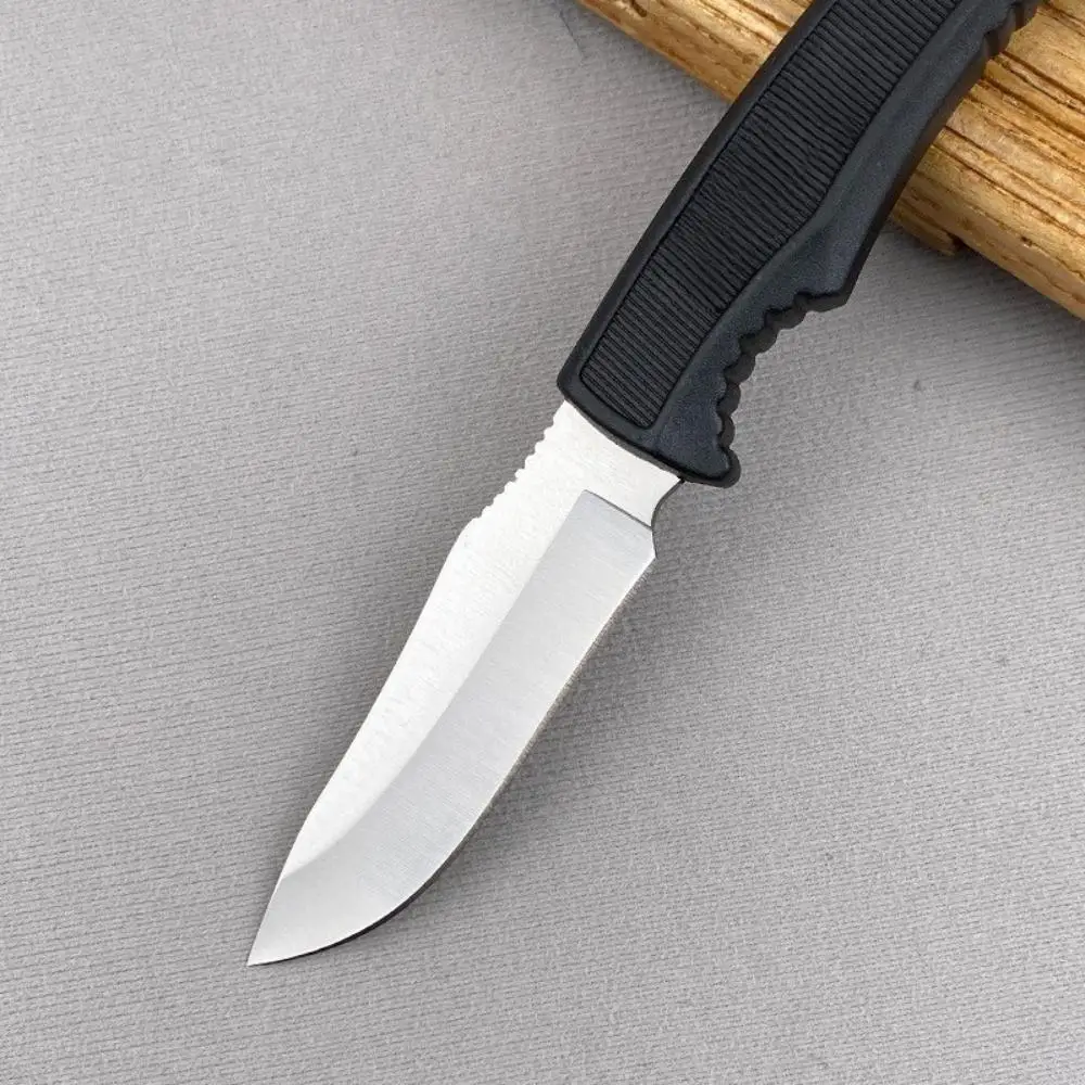 سكين المجال المحمولة المحمولة سكين ثابت 7Cr13Mov شفرة ألياف النايلون مقبض في الهواء الطلق متعددة مفيدة التخييم الصيد أداة #4