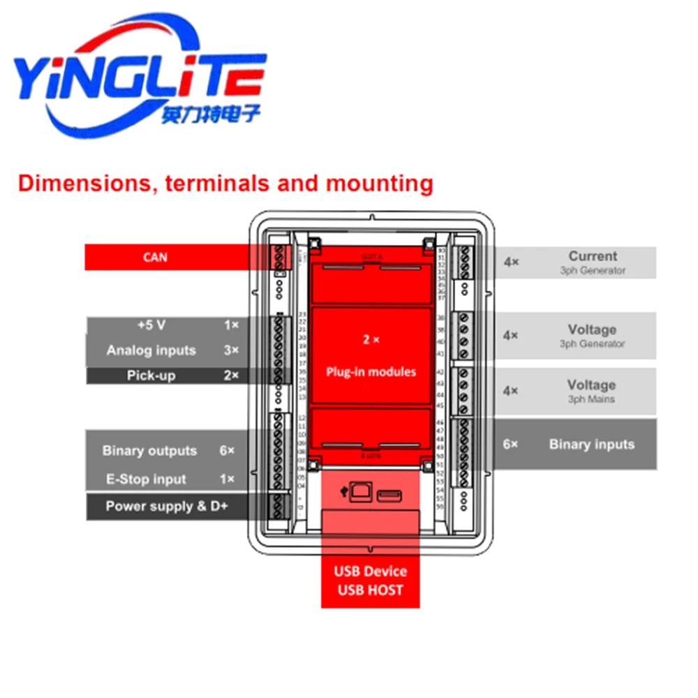 Fourth Generation Controller for InteliLite 4 AMF 20, Genset Control Module AMF20