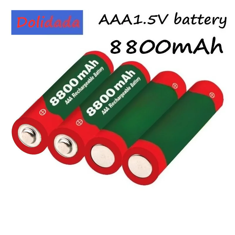 8800mWh AAA Rechargeable Battery 1.5V 1000 Cycles High Capacity for Remote Controls Clocks Toys