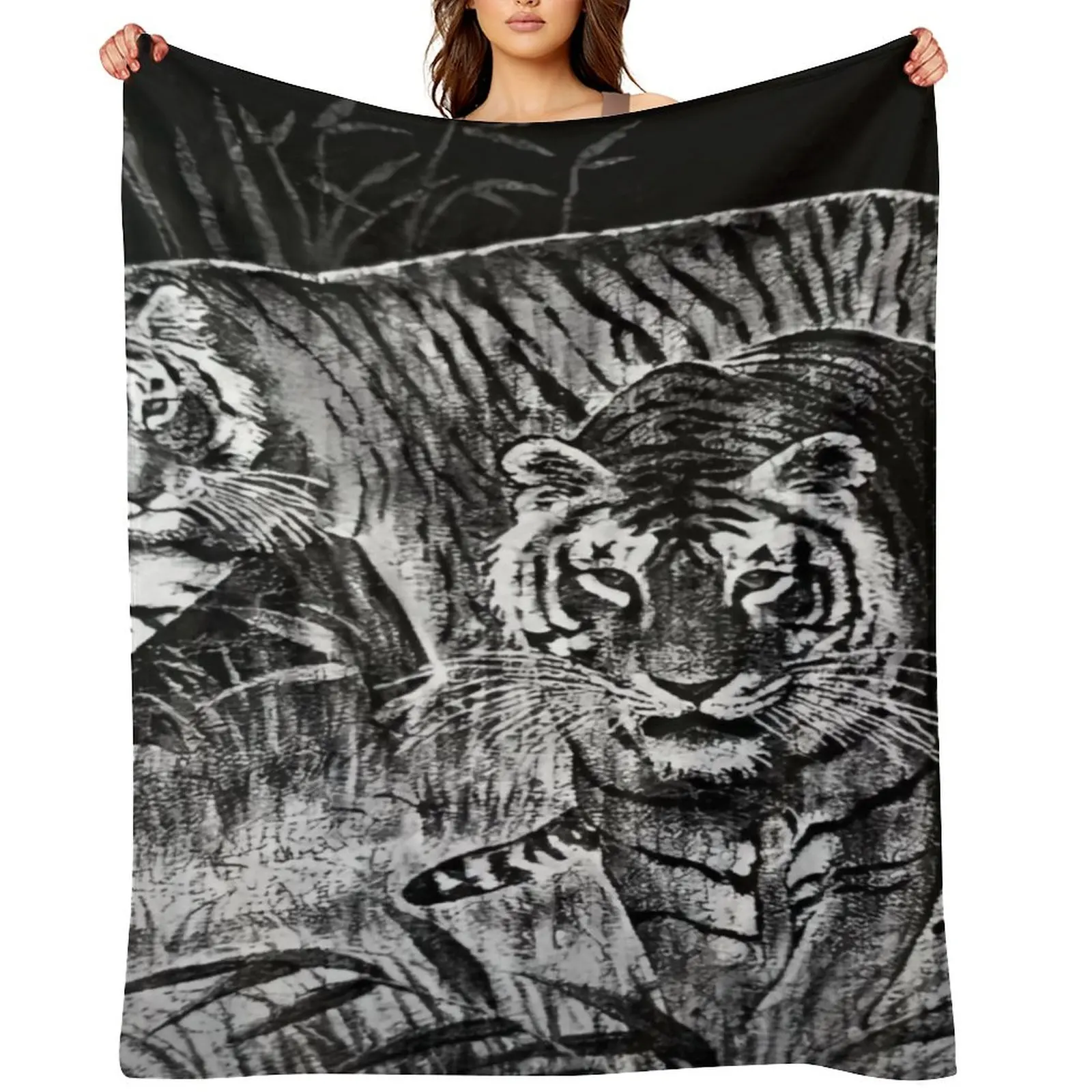 

Cobija del Tigre Mexican Blanket Tiger Meme Throw Blanket Stuffeds Designers Bed covers Sofa Throw Blankets
