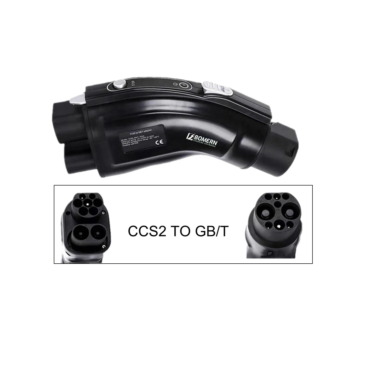 New 200A Electric Vehicle CCS2 to GBT DC Fast Charging Adapter CCS1/CCS2 GB/T EV Charger Adaptor Car Connector