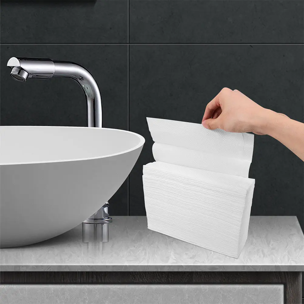 2Pack Sterilized Disposable Paper Hand Towels Thick Soft Non-Shedding Absorbent for Kitchen Restaurant Bathroom Guest