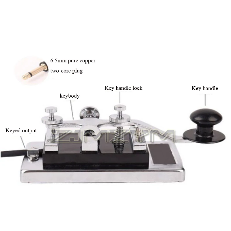 CW مفتاح راديو الموجات القصيرة K4 مورس وجع المحمولة التلغراف مفتاح الثقيلة مجداف مفتاح الفولاذ المقاوم للصدأ الاتصالات وسائل تعليمية