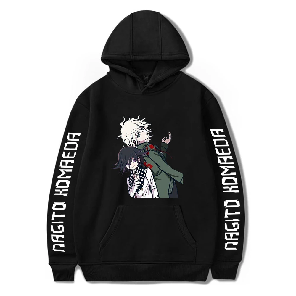 Anim – sweat à capuche unisexe pour homme et femme, vêtement de survêtement, motif dessin animé, komaeda nagito Kokichi Oma, Harajuku