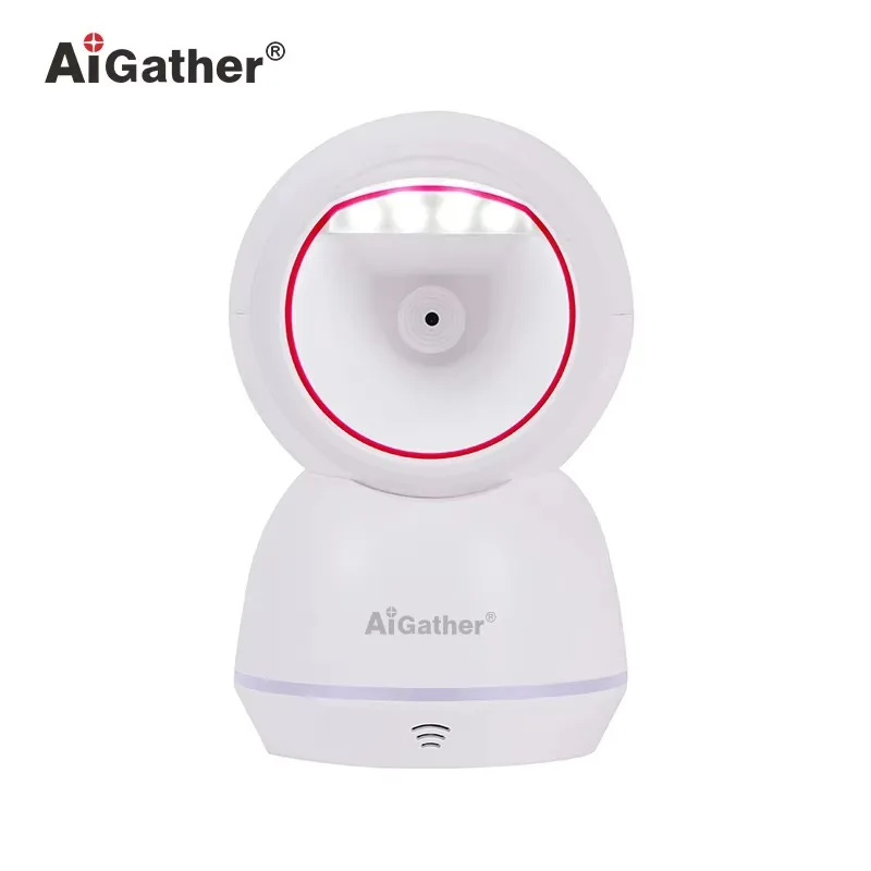 White Color A-700+ Barcode Scanner Desktop Handfree 1D 2D QR Code Reader