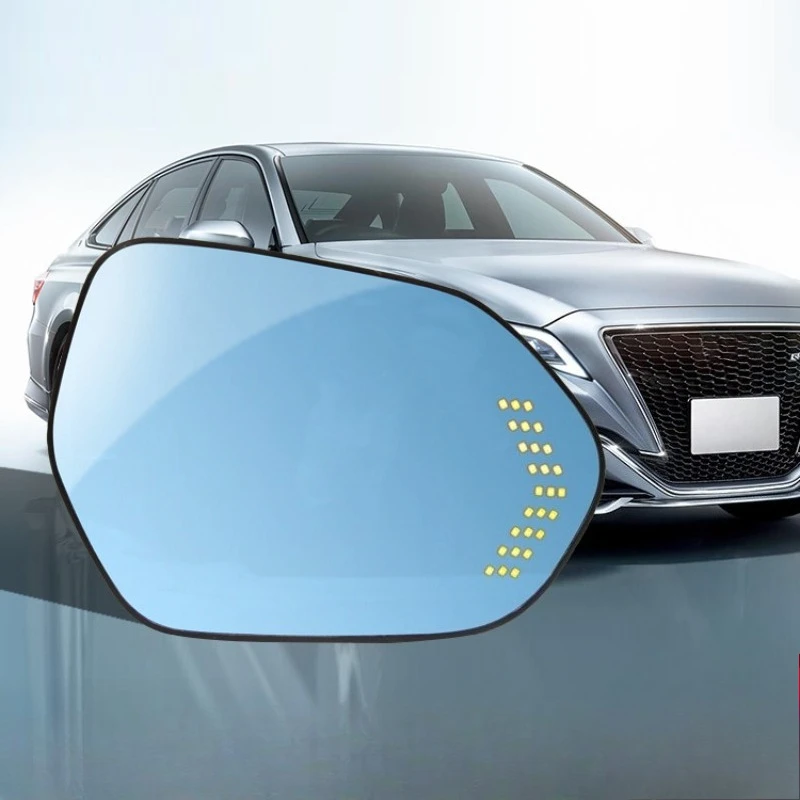 

Rearview Mirror Dynamic Turn Signal Light Heat Demisting Anti-glare Blue Lens Mirror for Toyota Camry C-HR Avalon Corolla Yaris