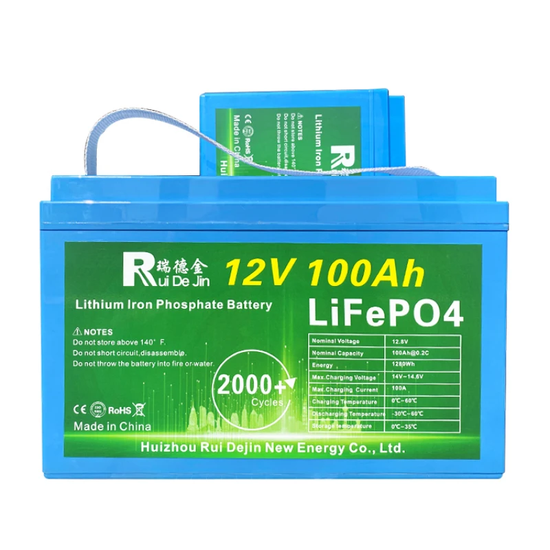 Factory Direct Solar Lithium batteries Energy Storage Bms Control Rechargeable Deep Cycle 12V 100Ah 200Ahlifepo4 Battery