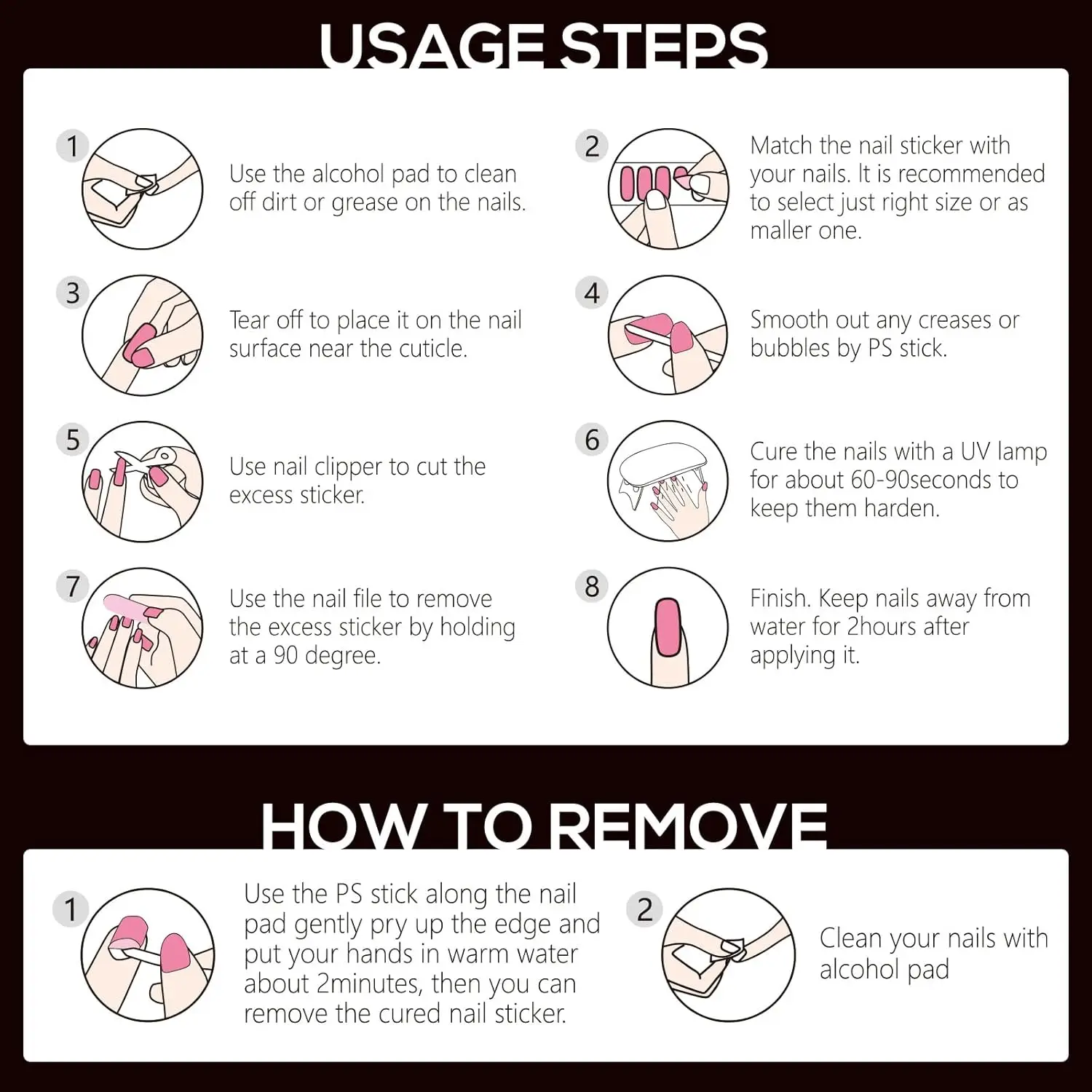 مجموعة شرائط أظافر جل شبه معالجة - 20 قطعة من مانيكير DIY، آمنة للأشعة فوق البنفسجية/LED، تدوم طويلاً، 10 ألوان، سهلة الاستخدام