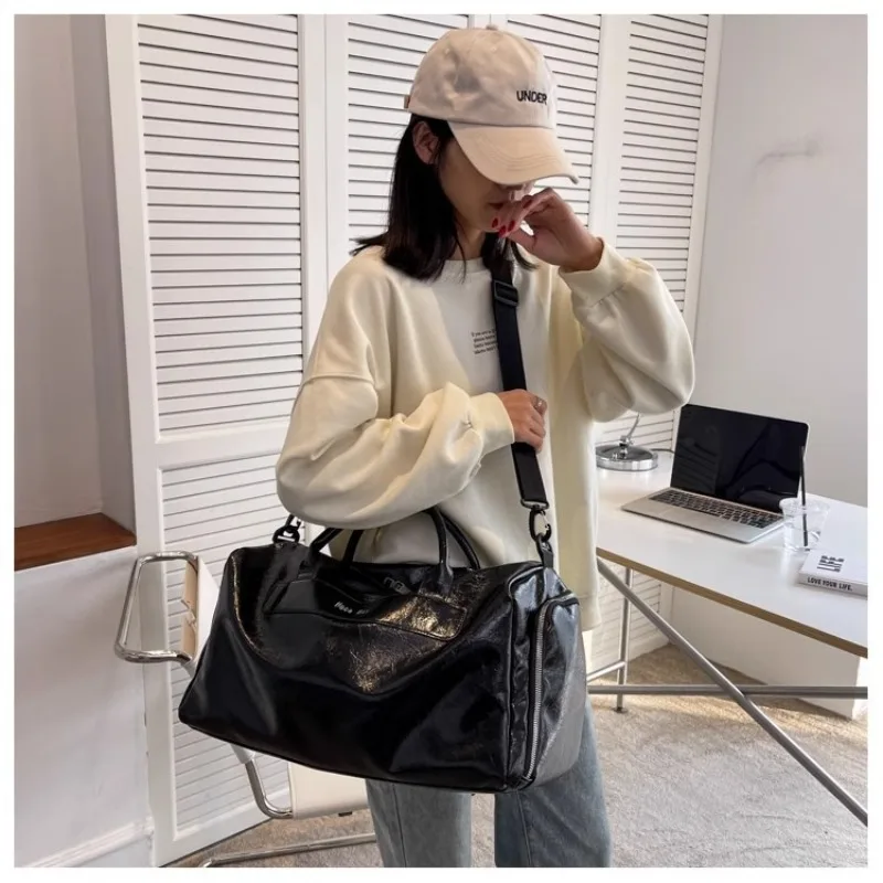 

Travel bag Women's large-capacity short-distance business trip Travel bag Hand luggage Sports fitness bag Men's oblique span bag