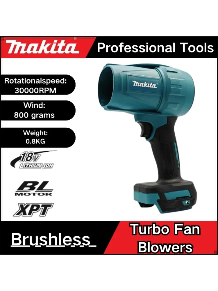Makita Violent Blower Turbo Jet Fan Elektrische luchtstofzuiger Windsnelheid Turbo Oplaadbaar met licht reinigingsgereedschap voor auto's - afbeelding 2