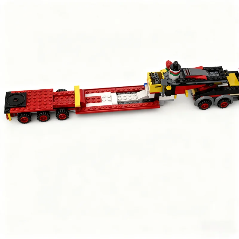 298 stks MOC Stad Zware Belasting Transportwagen Bouwmodel Bouwstenen Creatieve DIY Idee Kerstcadeaus Speelgoed Onderwijs