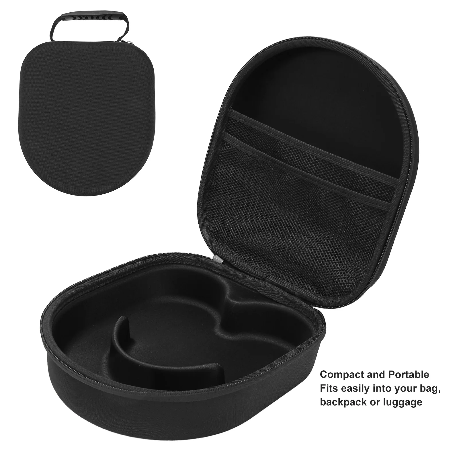 Headphone Case Portable Waterproof Wearable Double  Inner Mesh  Headset Carrying Bag for Air Purifying Headset