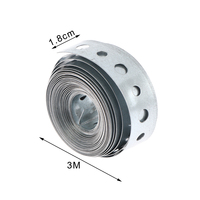For Pipe Supports Hanging And Sheet Metal Work 1 Roll Galvanized Steel Tape Hanger Strap Pre-Punched Multi-Slot Metal Tape
