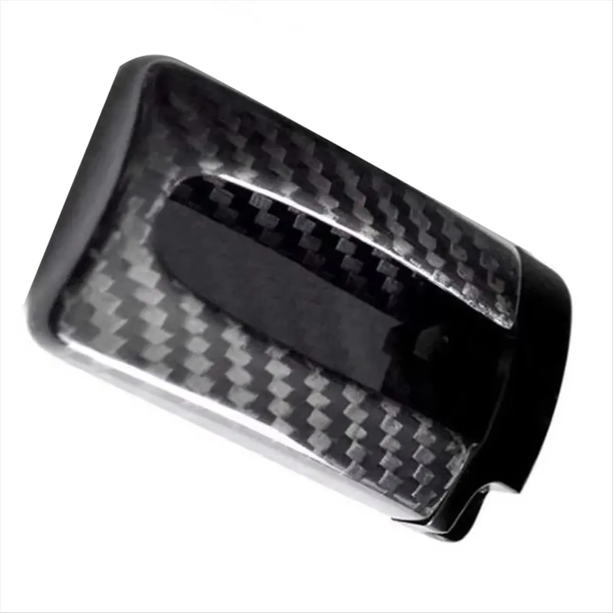 B09A Real Carbon Fiber Key Fob Protective Cover Case for Nissan GTR Infiniti U-Shape Car Key Case Cover Shell Bag Black