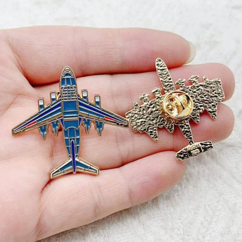 6pcs aircraft enamel brooch badge metal badge jewelry gift for friends and children image 4