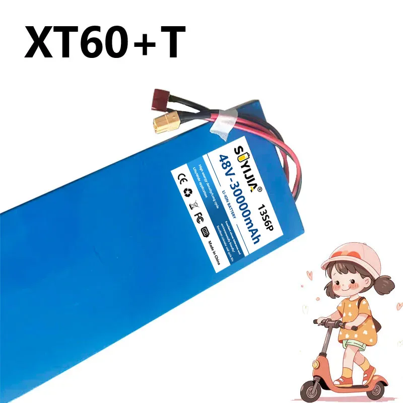 13s6p 48V30ah Lithium Battery Pack Powerful and Long-lasting Power Citycoco Motorized Scooter Batteries Built in 50A BMS