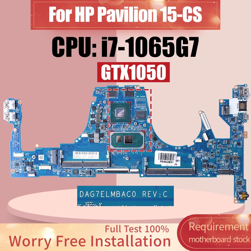 

DAG7ELMBAC0 For HP Pavilion 15-CS Laptop Motherboard i7-1065G7 GTX1050 L67281-601 L67280-601 L67281-601 Notebook Mainboard