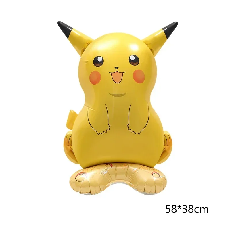 Pokemon ballon Pikachu Squirtle Bulbasaur Pikachu Menselijke figuur Aluminium ballon Decoratie Benodigdheden Kinderverjaardagsfeestje Cadeau