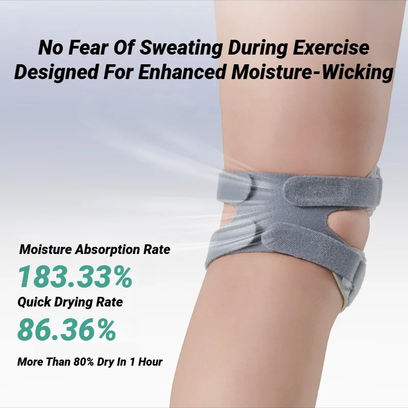 Patella Knee Brace Pro For Meniscus Adjustable Orthopedic Compression Patellar Tendon Support Strap With Pads Pain image 5