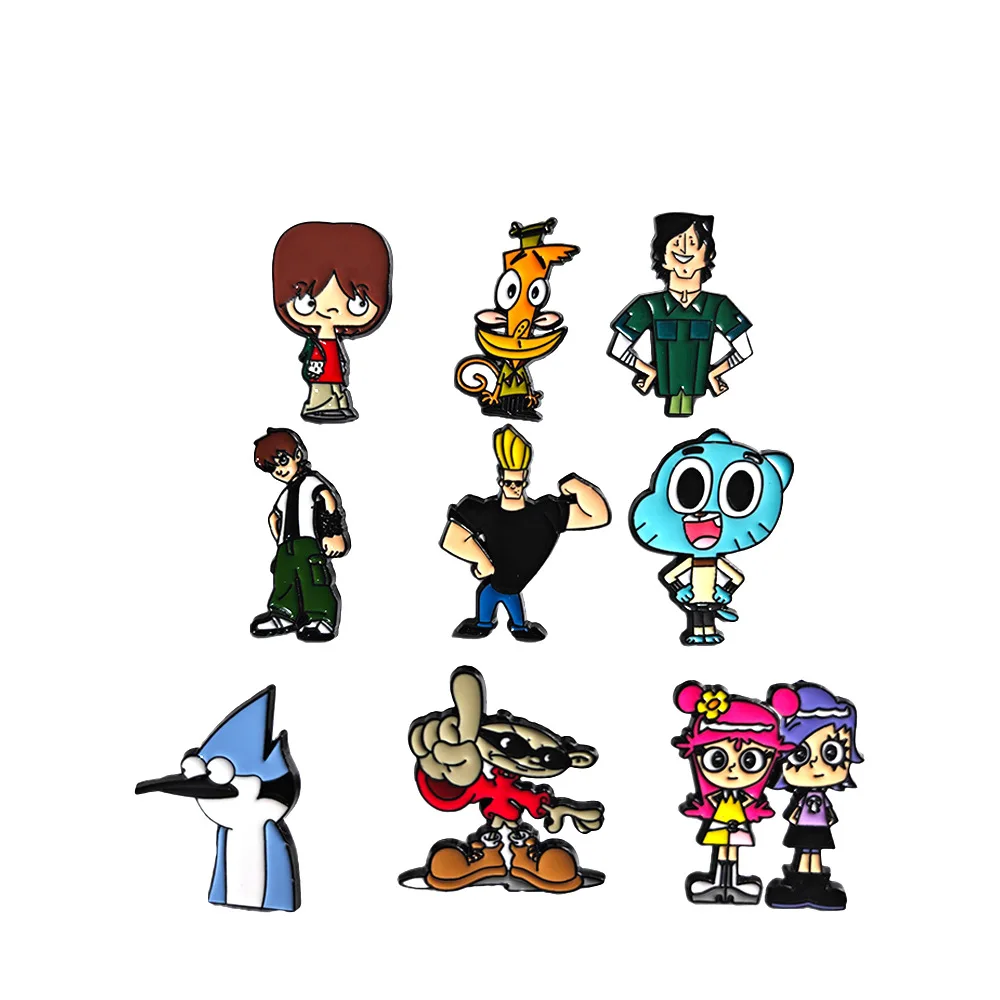 Classic Anime Boy Hacker Metal Badge Cartoon Anime Character Brooch Cute Versatile Pin Accessory Y2k Fashion Toys Anime