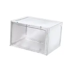 Shoe Storage Box Collection Display Shoe Box Space Saving Side Open Drawers Shoes Case for Art Supplies Action Figures