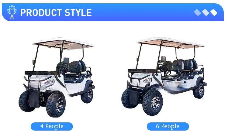 for CAMP Manufacturer Oem Electric Golf Car 6 Person Lithium Golf Cart Club Car Battery Powered Buggy