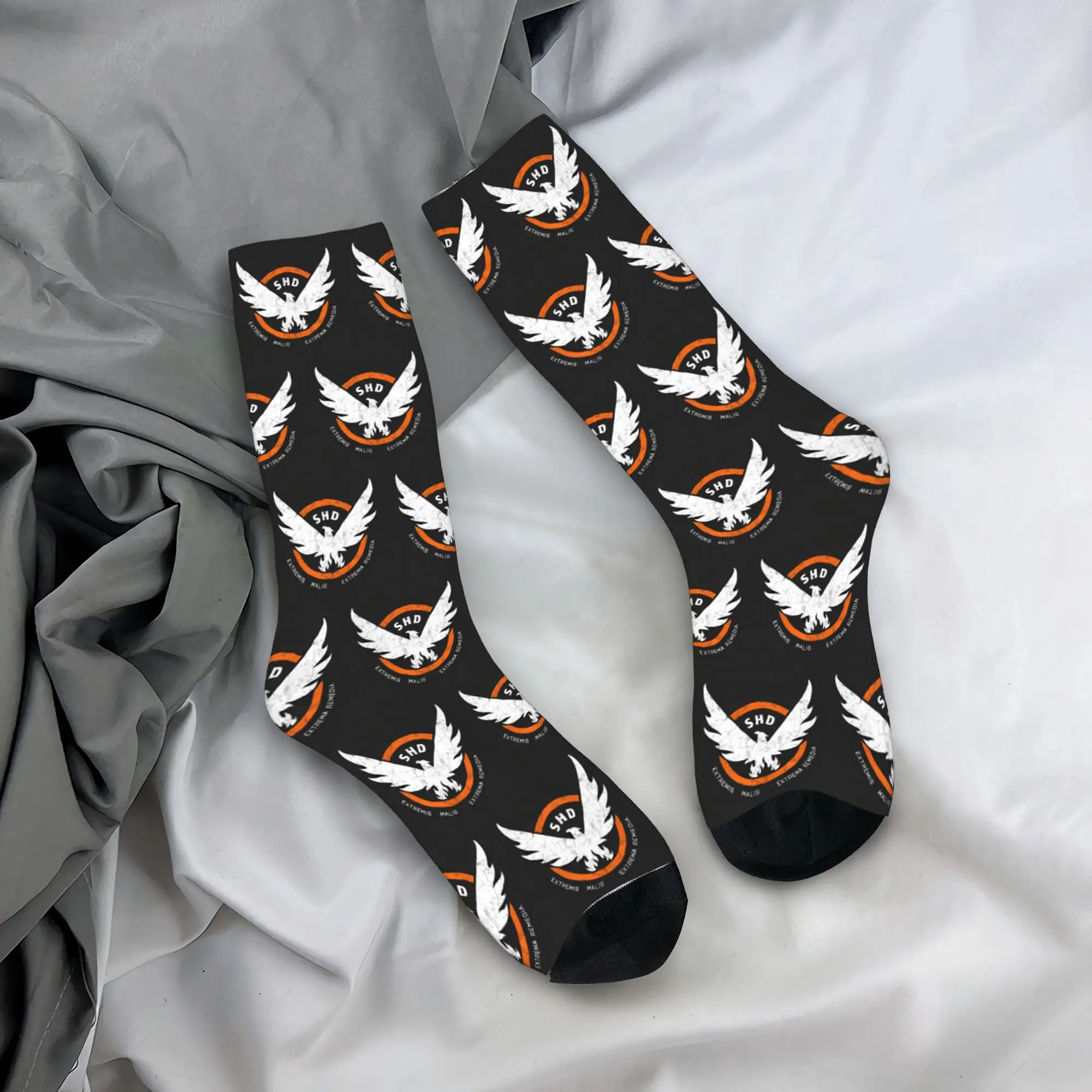 Strategic Homeland Division Socks  Non Slip Stockings Adults Men Warm Soft Skateboard Socks Spring Funny Pattern Socks
