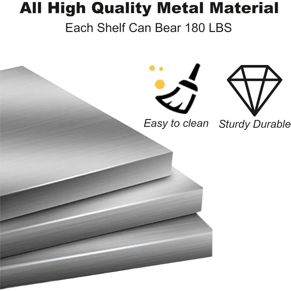 خزانة كتب معدنية ذات 5 أرفف على الطراز الصناعي، 14 عميقة للكتب والديكور والأقراص المضغوطة والأفلام ورف كتب حديث قابل للتعديل بطول 66 طويلًا