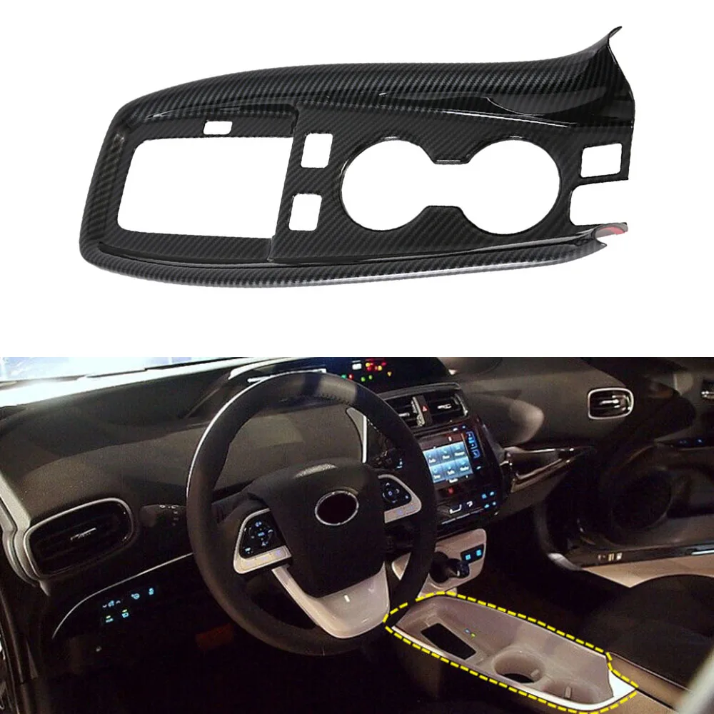 

Накладка на переднюю крышку держателя стакана для воды, подходит для Toyota Prius Prime/PHV 2017-2020, накладка на переднюю крышку держателя стакана для воды