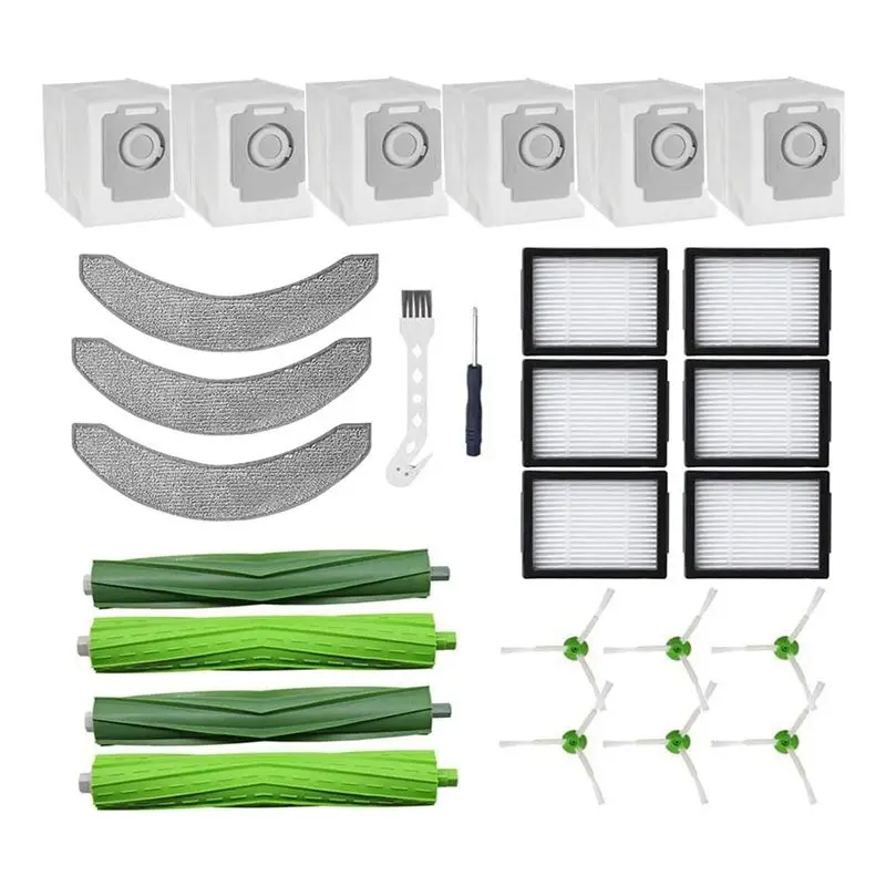 

Запасные части A20F, совместимые с роботом-пылесосом Irobot Roomba Combo J7+/Plus, резиновые щетки для различных поверхностей