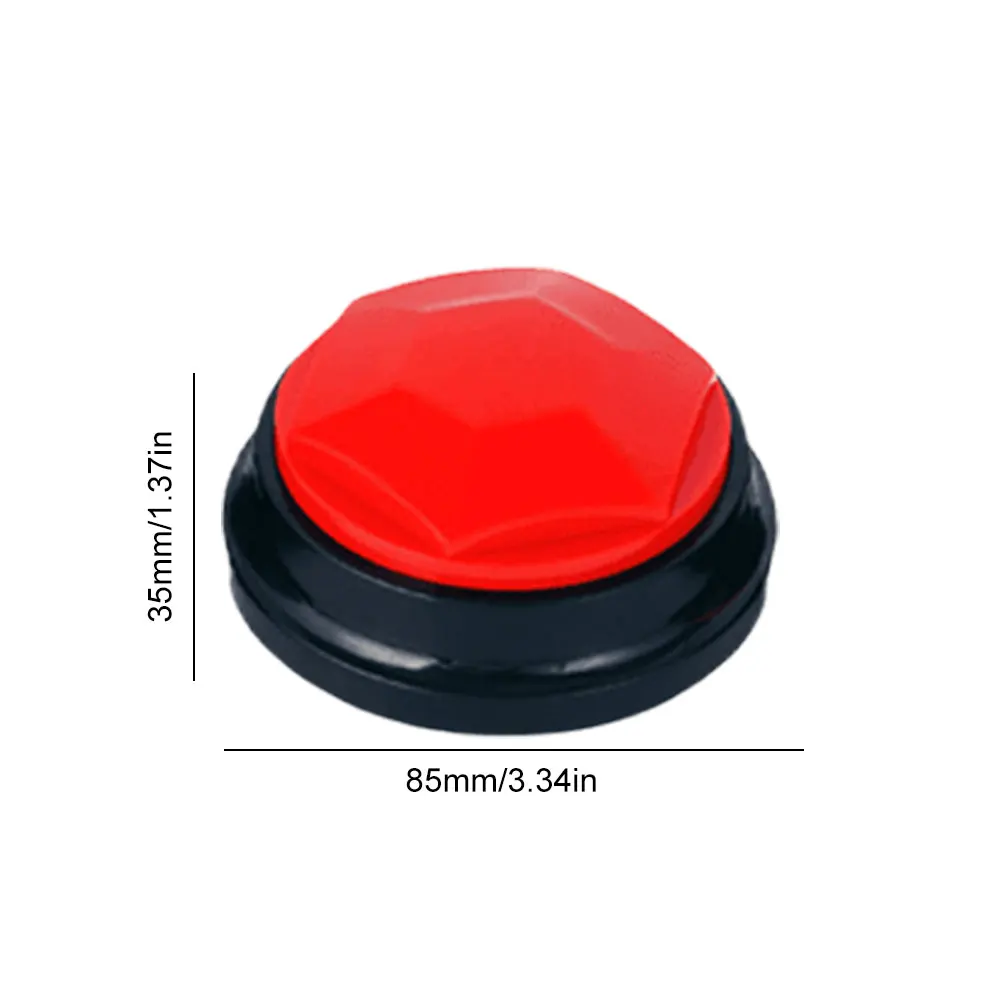 أزرار تدريب الكلاب، ألعاب تفاعلية للحيوانات الأليفة قابلة للتسجيل، زر ناطق للكلاب المحمول لتوصيل الحيوانات الأليفة #1