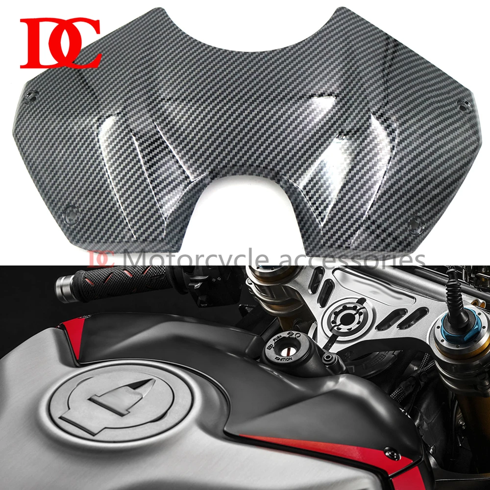 Gas Fuel Tank Front Cover Plate Fairing Front Upper Shroud Shell For Panigale V4 V4S V4R 2018 2019 2020 2021 2022