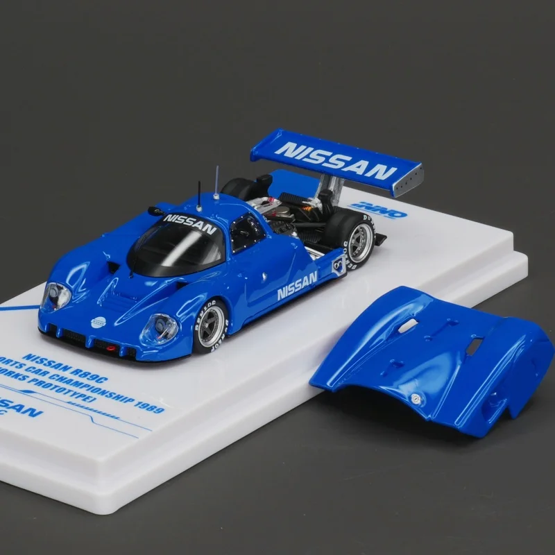 

INNO IN STOCK 1:64 NISSAN R89C Blue Opened Hood Diecast Diorama Car Model Collection Miniature Toys