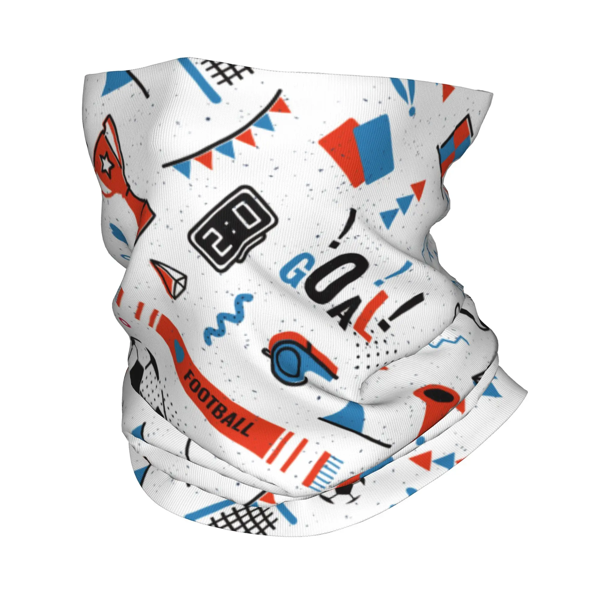 

80s Memphis Bandana Neck Gaiter Printed Soccer Football Balls Sports Magic Scarf Multi-use Headwear Cycling for Men Women Adult