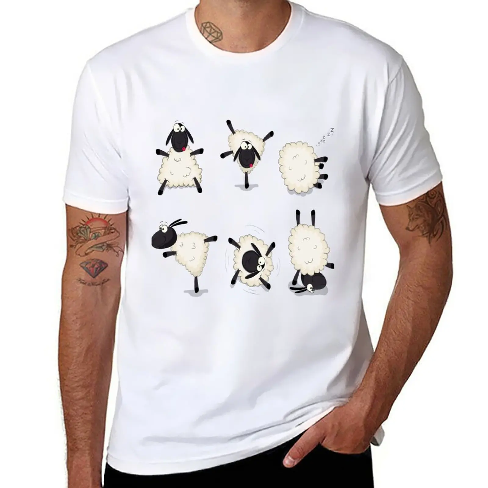 Silly Sheep Fun! T-Shirt hippie clothes summer top blank t shirts Oversized t-shirt fruit of the loom mens t shirts